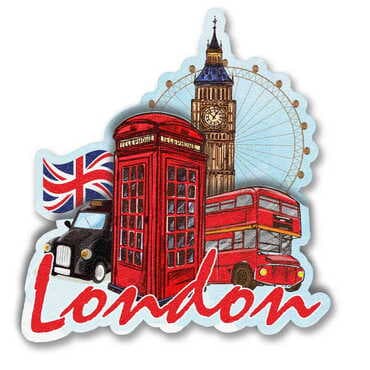 City Themed Wooden Customised 2D Souvenir Fridge Magnet - Standart - 2