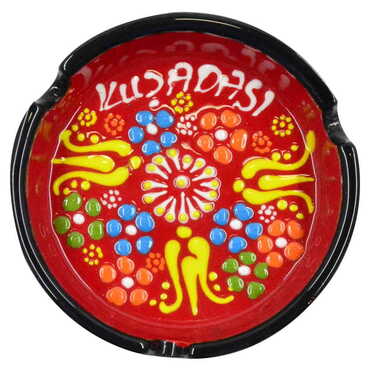 City Themed Turkish Ceramic Relief Ashtray Small Size - 3