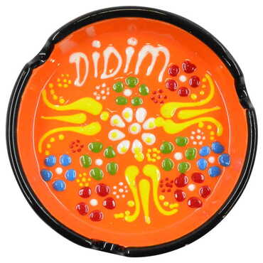 City Themed Turkish Ceramic Relief Ashtray Small Size - 4