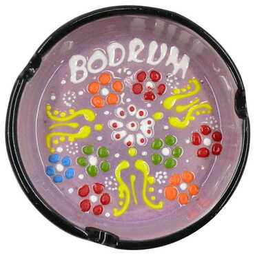 City Themed Turkish Ceramic Relief Ashtray Small Size - 5