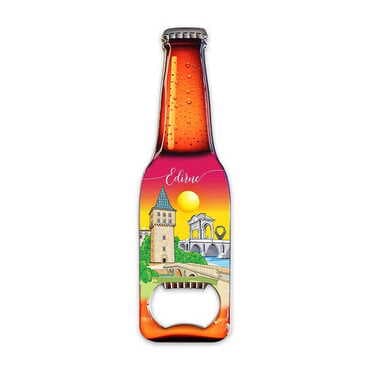City Themed Beer Bottle Shaped Metal Magnetic Bottle Opener 130x39 mm - Standart - 3