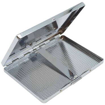 Toptan Şehre Özel Myros Metal Büyük Sigara Tabakası 103x80x11 mm - 4
