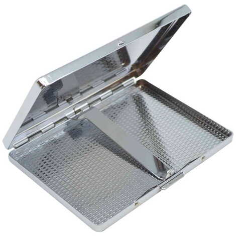 Toptan Şehre Özel Myros Metal Büyük Sigara Tabakası 103x80x11 mm - 4