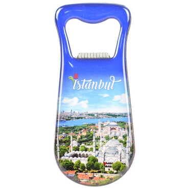 City Themed Customizable Metal Magnetic Bottle Opener 95x42 mm