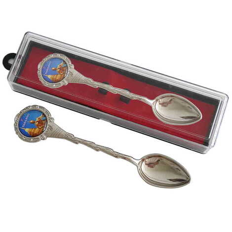 City Themed Collectible Souvenir Metal Tea Spon With Giftbox 25x130 mm - 1