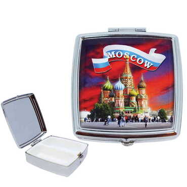 City Themed Customised Epoxy Square Pill Box 54x58x18 mm