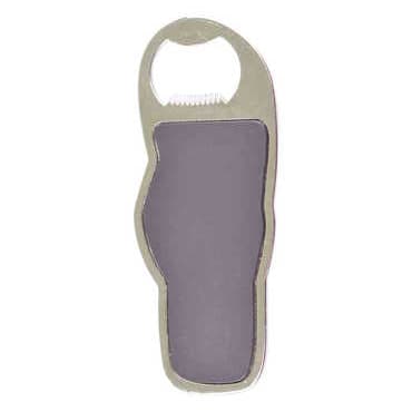 City Themed Slipper Shaped Metal Magnetic Bottle Opener 110x45 mm - Standart - 4