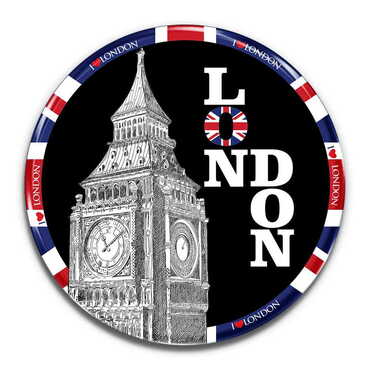 City Themed Epoxy Dome Round Souvenir Fridge Magnet 67 mm - Standart - 2