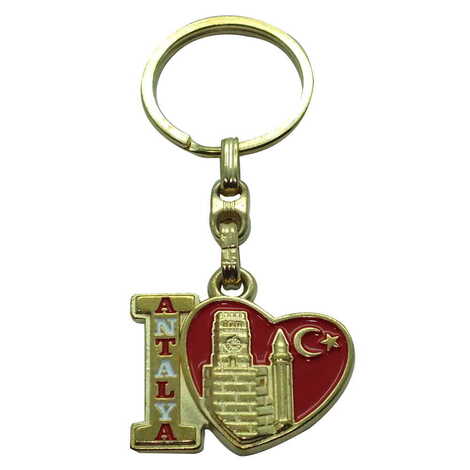 City Themed Metal Customised Enamel Keychain - 1