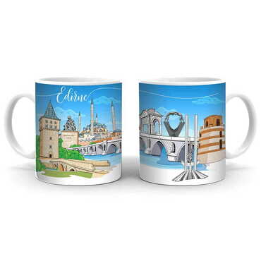 City Themed Customised Porcelain Souvenir Travel Mug 80x95 mm