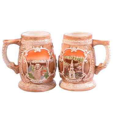 Antalya Kemer Themed Ceramic Beer Mug