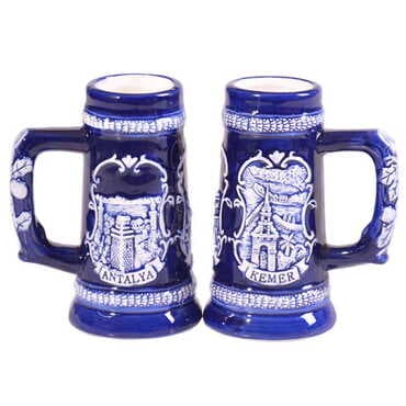 Antalya Kemer Themed Ceramic Beer Mug Big Size