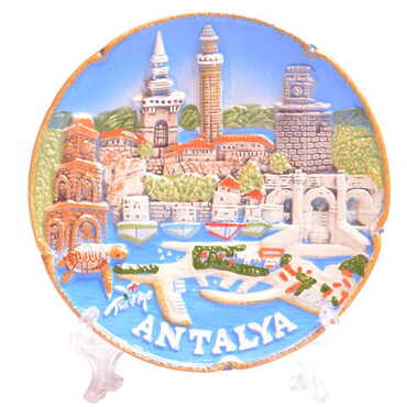 Myros - Antalya Region Ceramic Plate 10 Cm