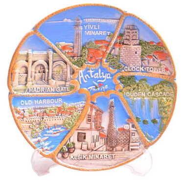 Myros - Antalya Region Ceramic Plate 15 Cm