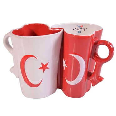 Toptan Serami̇k Kalp Sarilan Kupa