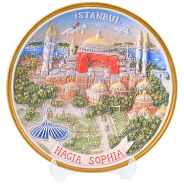 Toptan Seramik İstanbul Ayasofya Tabak - Thumbnail