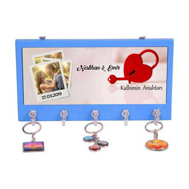 Myros - Sweetheart Themed Wooden Keychain Hanger