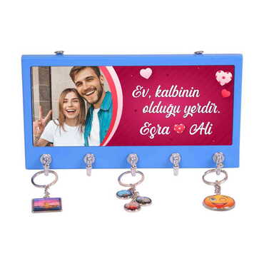 Myros - Sweetheart Themed Wooden Keychain Hanger