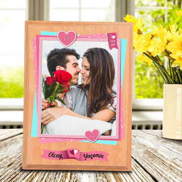 Sweetheart Themed Wooden Desktop Decor - 4