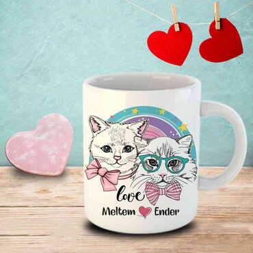 Sweetheart Themed Customised Porcelain Souvenir Travel Mug 80x95 mm - 10