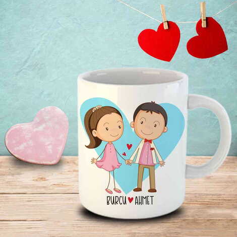 Sweetheart Themed Customised Porcelain Souvenir Travel Mug 80x95 mm - 15