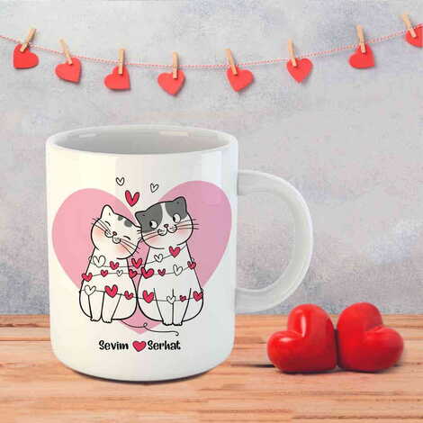 Sweetheart Themed Customised Porcelain Souvenir Travel Mug 80x95 mm - 18