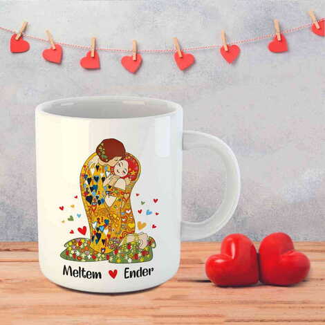 Sweetheart Themed Customised Porcelain Souvenir Travel Mug 80x95 mm - 19