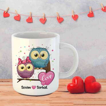 Sweetheart Themed Customised Porcelain Souvenir Travel Mug 80x95 mm - 22