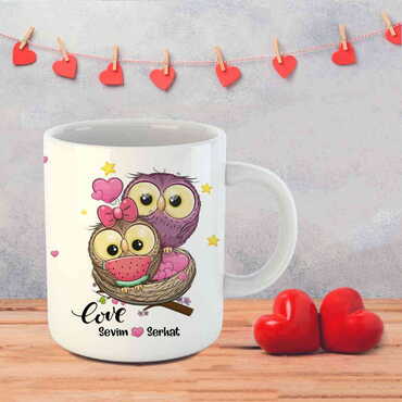 Sweetheart Themed Customised Porcelain Souvenir Travel Mug 80x95 mm - 23