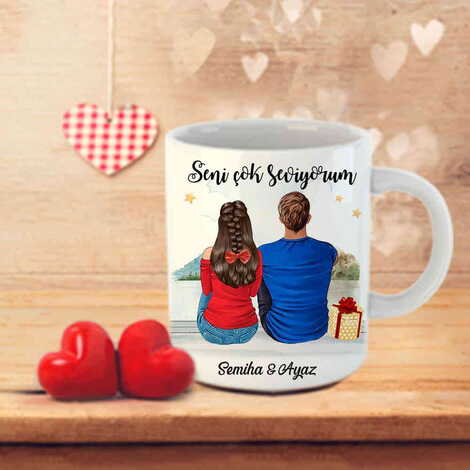 Sweetheart Themed Customised Porcelain Souvenir Travel Mug 80x95 mm - 29