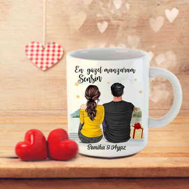 Sweetheart Themed Customised Porcelain Souvenir Travel Mug 80x95 mm - 31