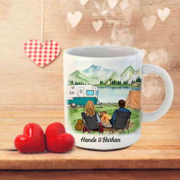 Sweetheart Themed Customised Porcelain Souvenir Travel Mug 80x95 mm - 36