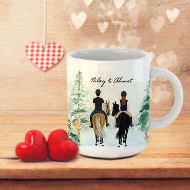 Sweetheart Themed Customised Porcelain Souvenir Travel Mug 80x95 mm - 37