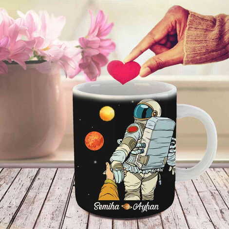 Sweetheart Themed Customised Porcelain Souvenir Travel Mug 80x95 mm - 48