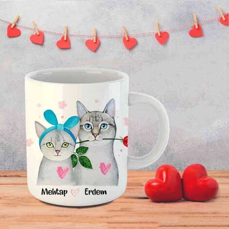 Sweetheart Themed Customised Porcelain Souvenir Travel Mug 80x95 mm - 58