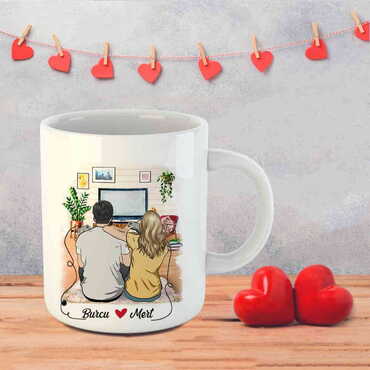 Sweetheart Themed Customised Porcelain Souvenir Travel Mug 80x95 mm - 59