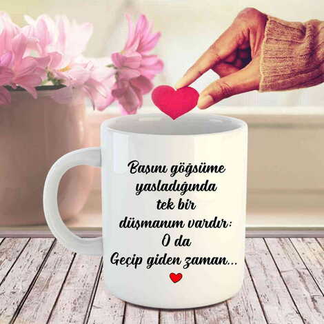 Sweetheart Themed Customised Porcelain Souvenir Travel Mug 80x95 mm - 2