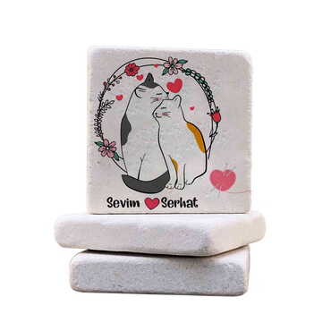 Sweetheart Themed Customised Stone Coaster 100x100 mm - 7