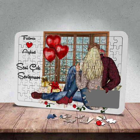 Sweetheart Themed Customised Paper Jigsaw Puzzle 130x180 mm - 2