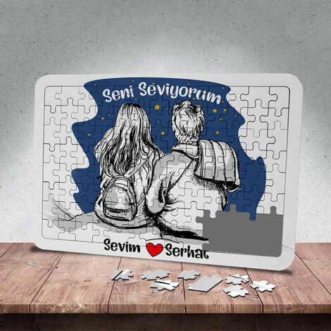 Sweetheart Themed Customised Paper Jigsaw Puzzle 130x180 mm - 3