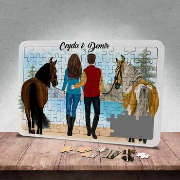 Sweetheart Themed Customised Paper Jigsaw Puzzle 130x180 mm - 4