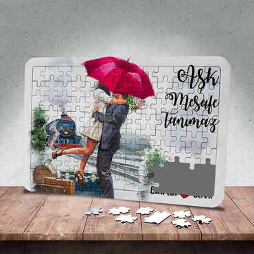Sweetheart Themed Customised Paper Jigsaw Puzzle 130x180 mm - 5