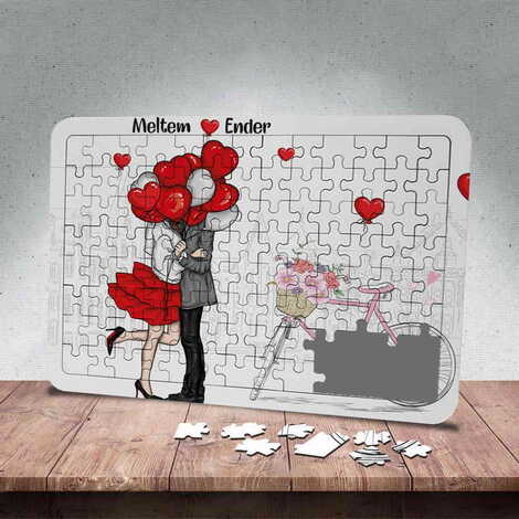 Sweetheart Themed Customised Paper Jigsaw Puzzle 130x180 mm - 6