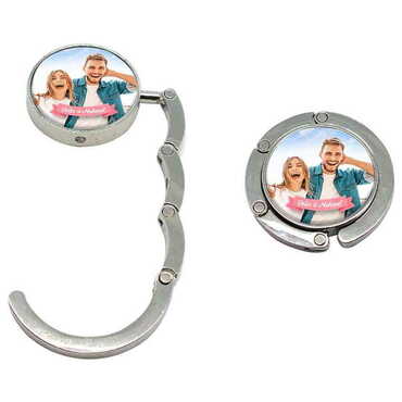 Sweetheart Themed Metal Folding Purse Hook For Table 45 mm - 2