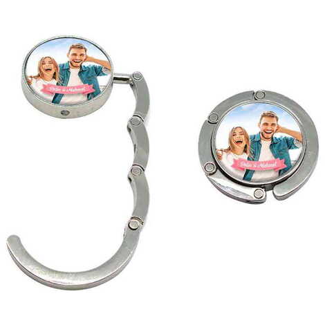 Sweetheart Themed Metal Folding Purse Hook For Table 45 mm - 2