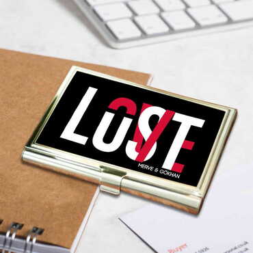 Sweetheart Themed Customised Metal Card Holder 94x60x8 mm - 5