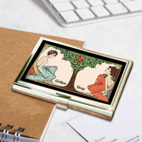 Sweetheart Themed Customised Metal Card Holder 94x60x8 mm - 6