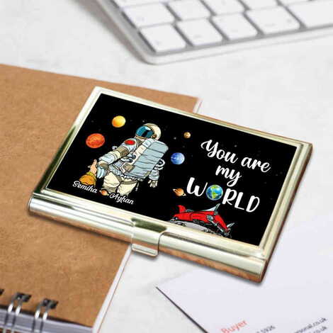 Sweetheart Themed Customised Metal Card Holder 94x60x8 mm - 10