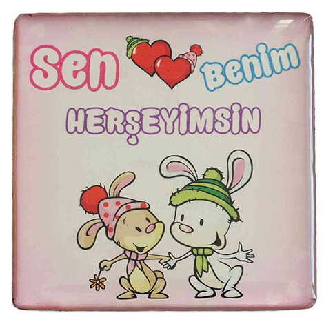 Toptan Sevgiliye Özel Myros Kare Magnet 65x65 mm - 6
