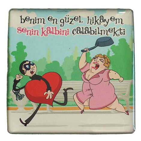 Toptan Sevgiliye Özel Myros Kare Magnet 65x65 mm - 13